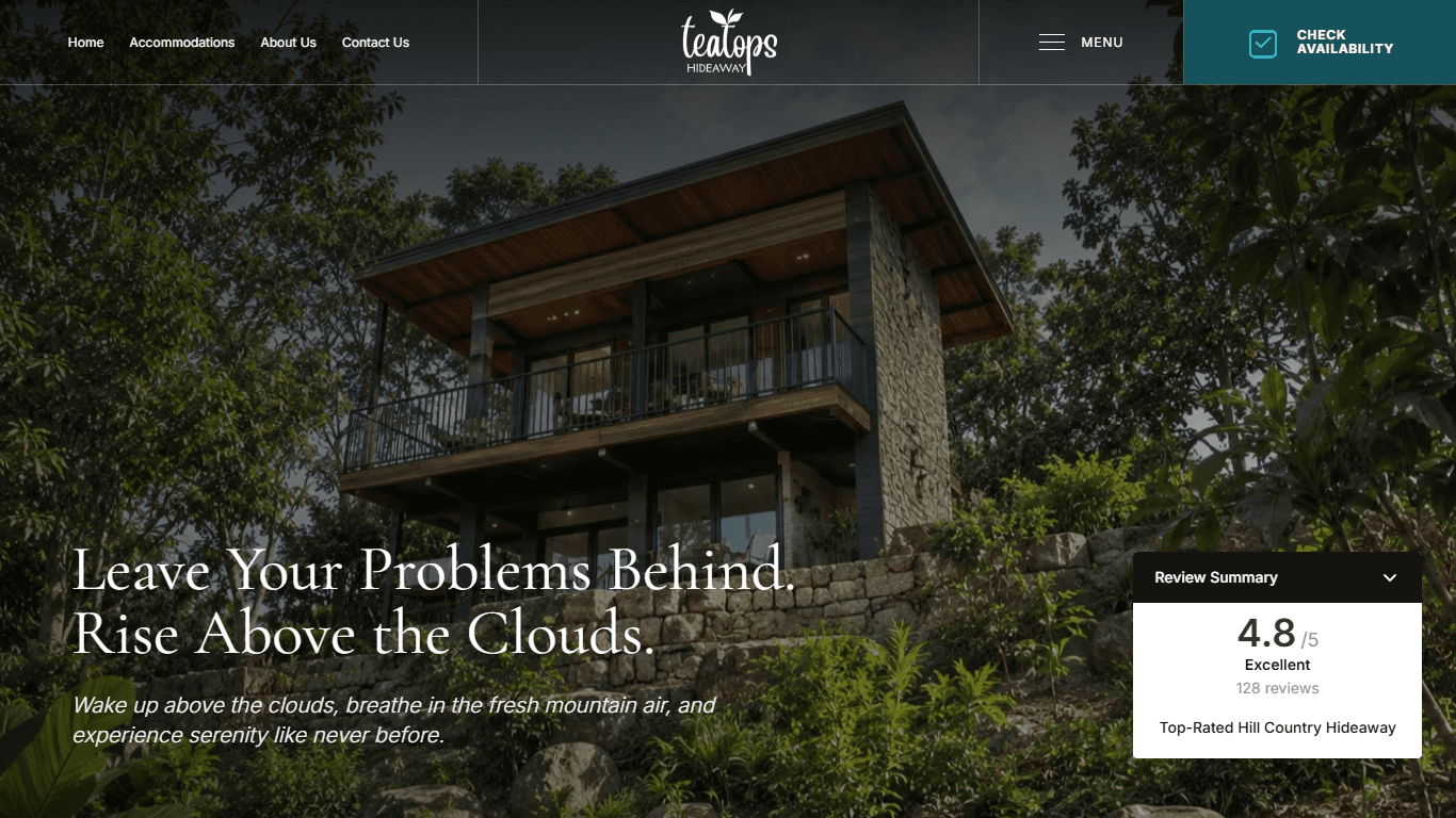 Teatops Hideaway – Hill-Country Boutique Resort